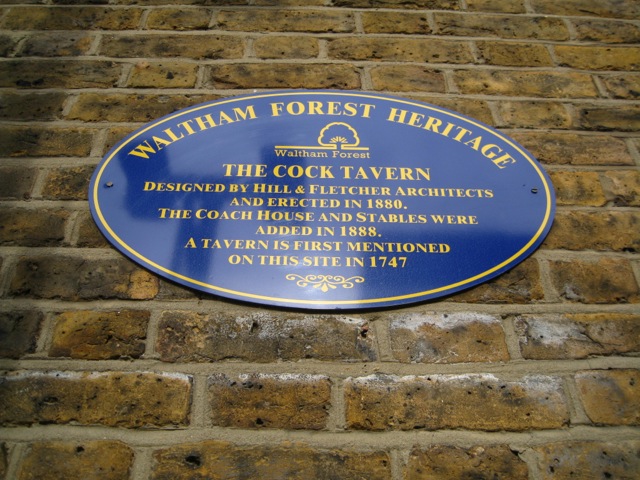 Picture of Cock Tavern Blue Plaque